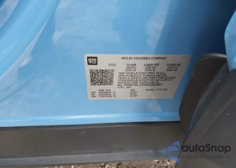 2024 Chevrolet Trailblazer Fwd Rs from USA, damaged, VIN KL79MTSL2RB035397